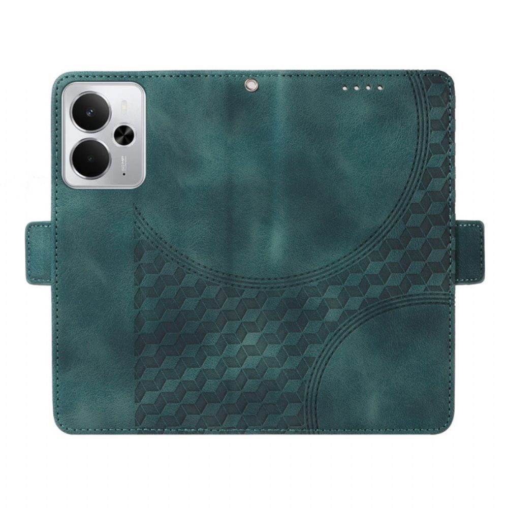 Folio-hoesje Realme 14 5g Diamantpatroon