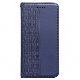 Folio-hoesje Realme 14 5g Geruite Rand En Bandje