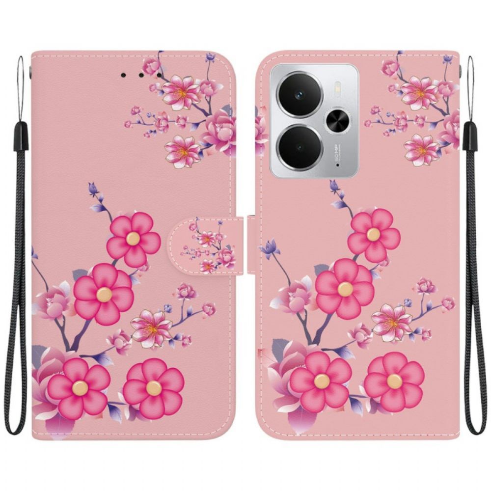 Folio-hoesje Realme 14 5g Sakura-patroon