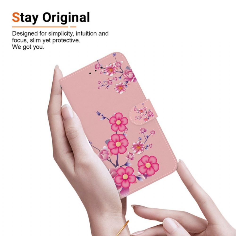 Folio-hoesje Realme 14 5g Sakura-patroon