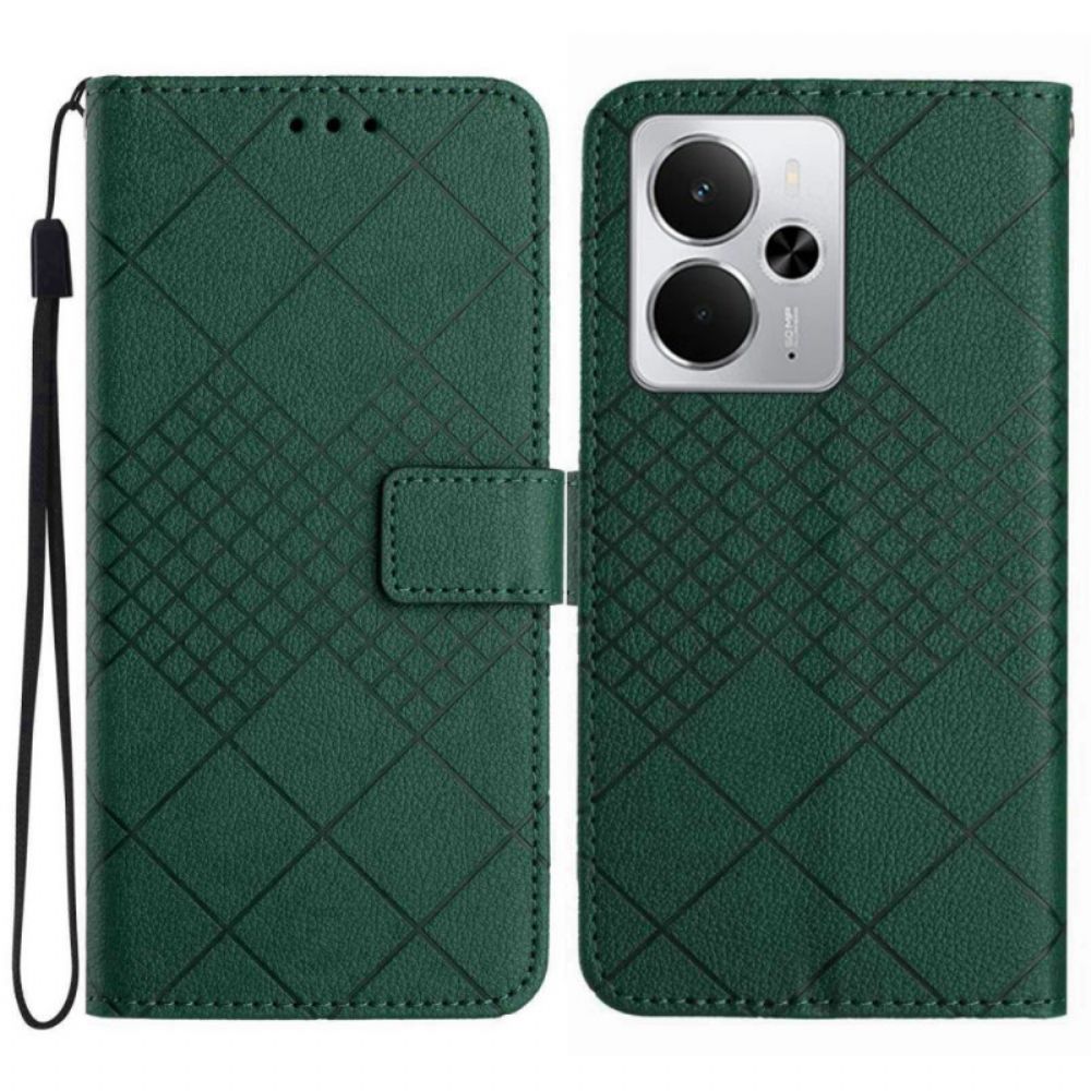 Folio-hoesje Realme 14 5g Telefoonhoesje Diamanten