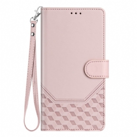 Folio-hoesje Realme 14 5g Telefoonhoesje Rfid Met Honingraatpatroon