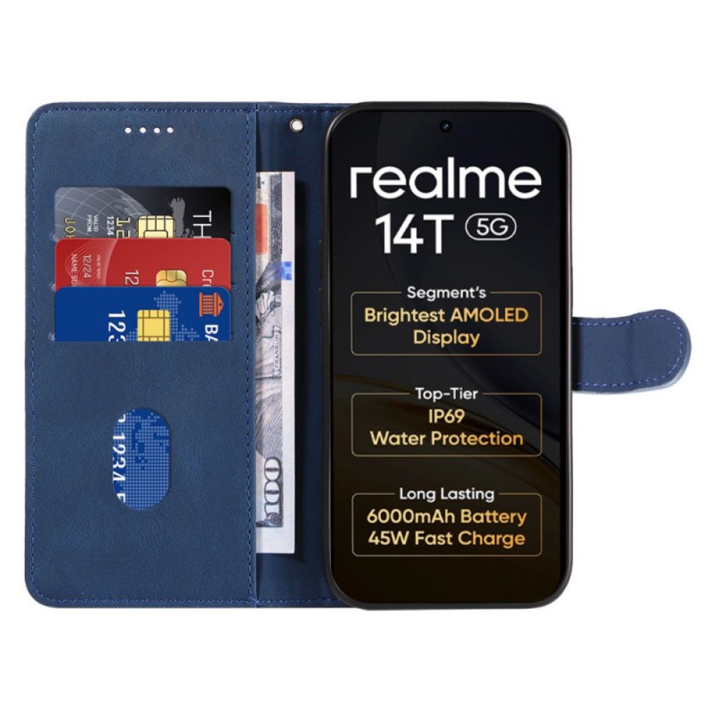 Leren Hoesje Realme 14 5g Golvend