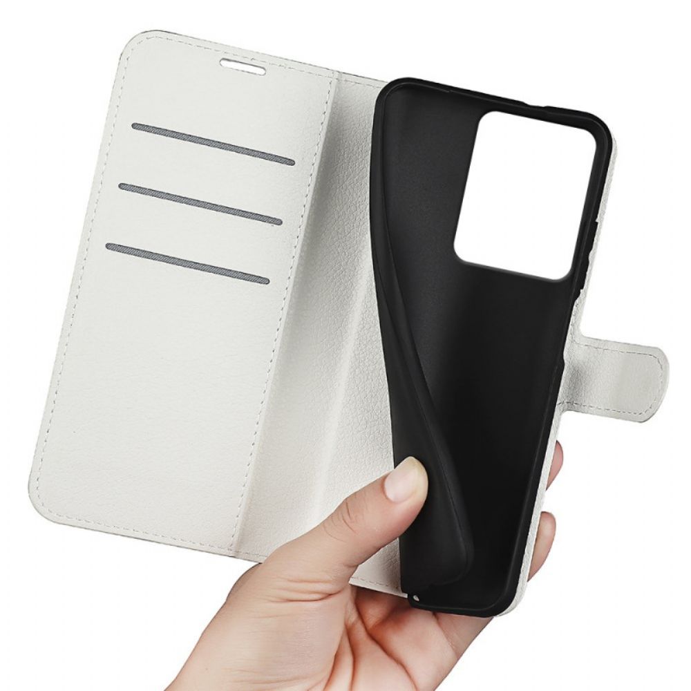 Leren Hoesje Realme 14 5g Lychee Kunstleer