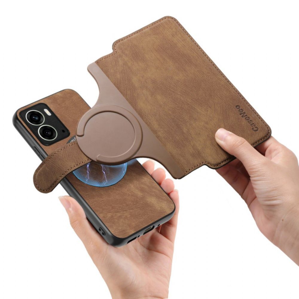 Leren Hoesje Voor Realme 14 5g Afneembare Etui