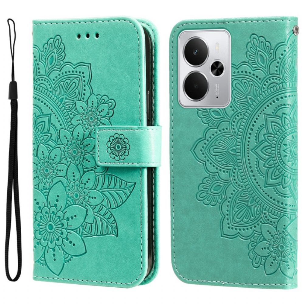 Leren Hoesje Voor Realme 14 5g Mandala Print