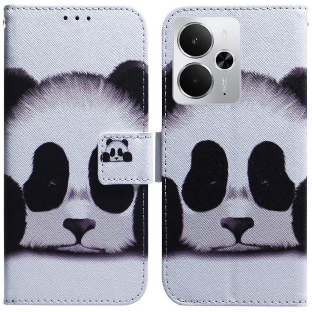 Leren Hoesje Voor Realme 14 5g Panda