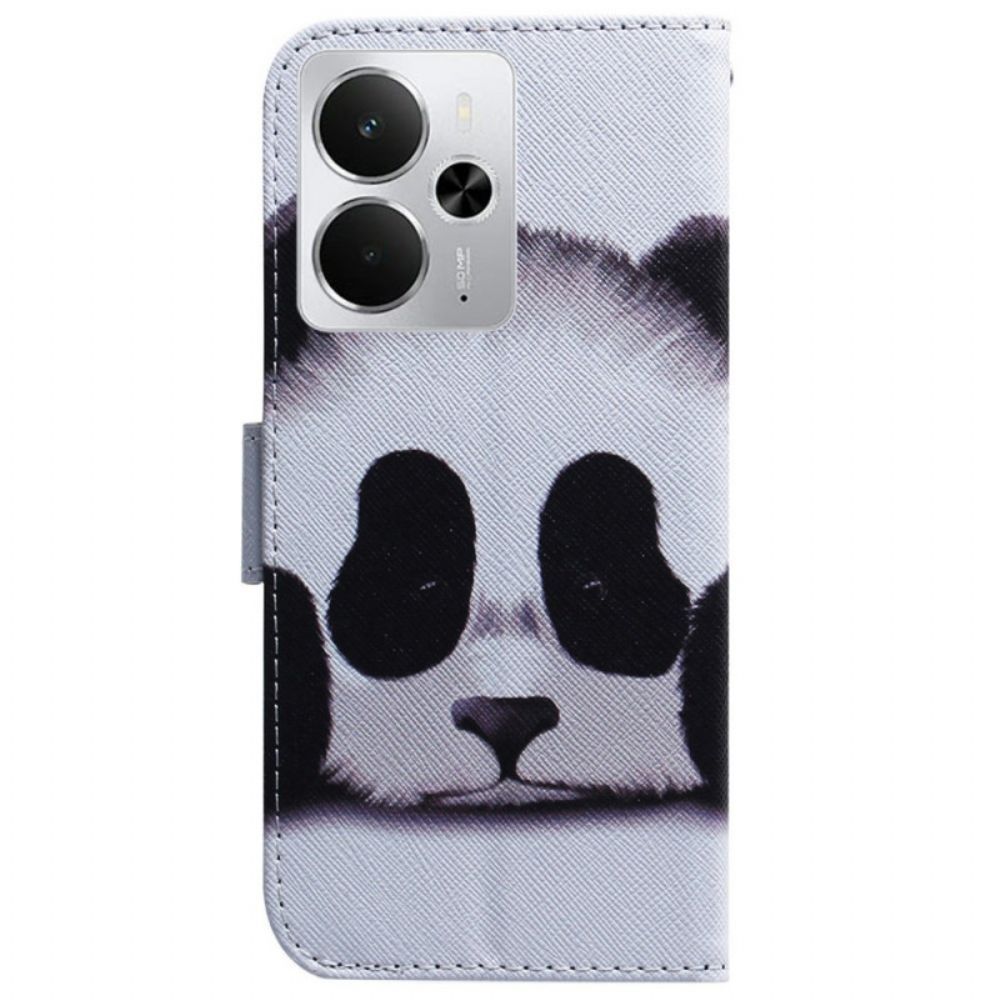 Leren Hoesje Voor Realme 14 5g Panda