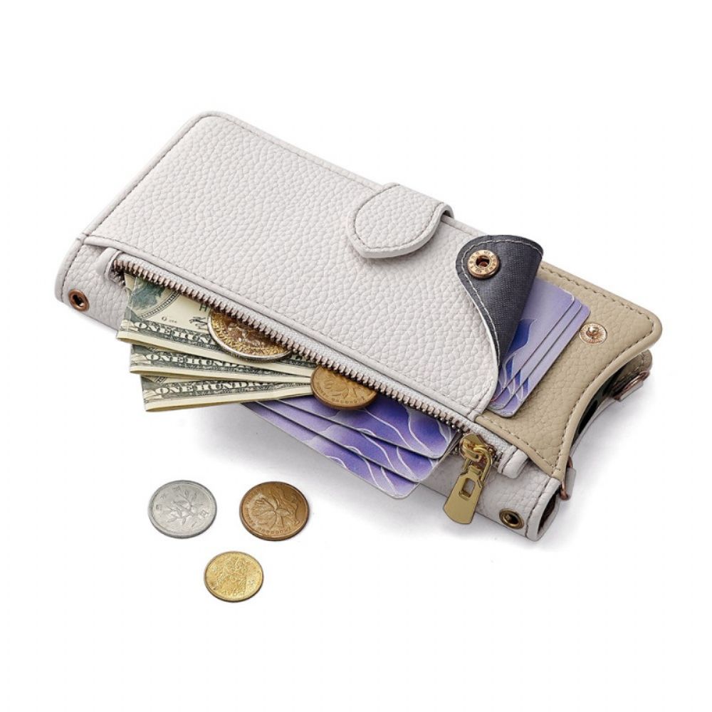 Leren Hoesje Voor Realme 14 5g Portemonnee Met Ketting