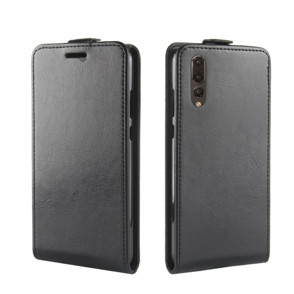 Leren Hoesje voor Huawei P20 Folio-hoesje Opvouwbaar