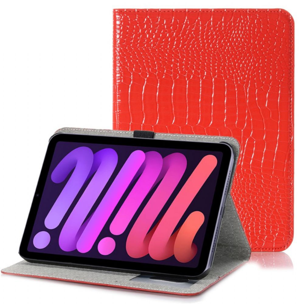 Cover voor iPad Mini 6 (2021) Krokodil Textuur