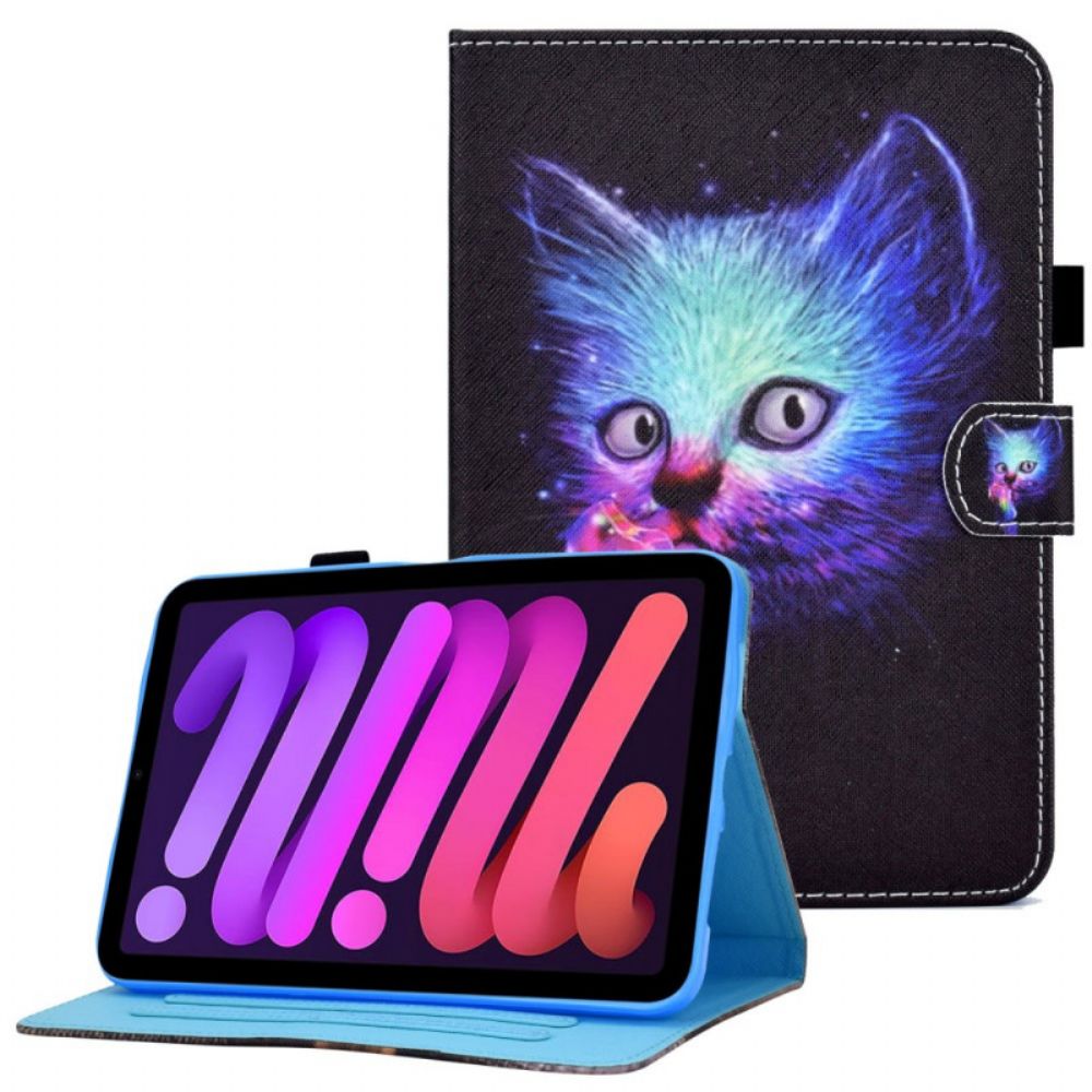 Folio-hoesje voor iPad Mini 6 (2021) Psycho Kat