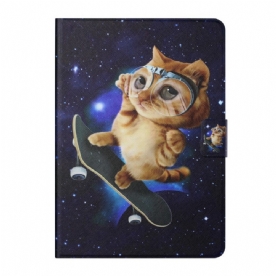 Folio-hoesje voor iPad Mini 6 (2021) Skateboard Kat