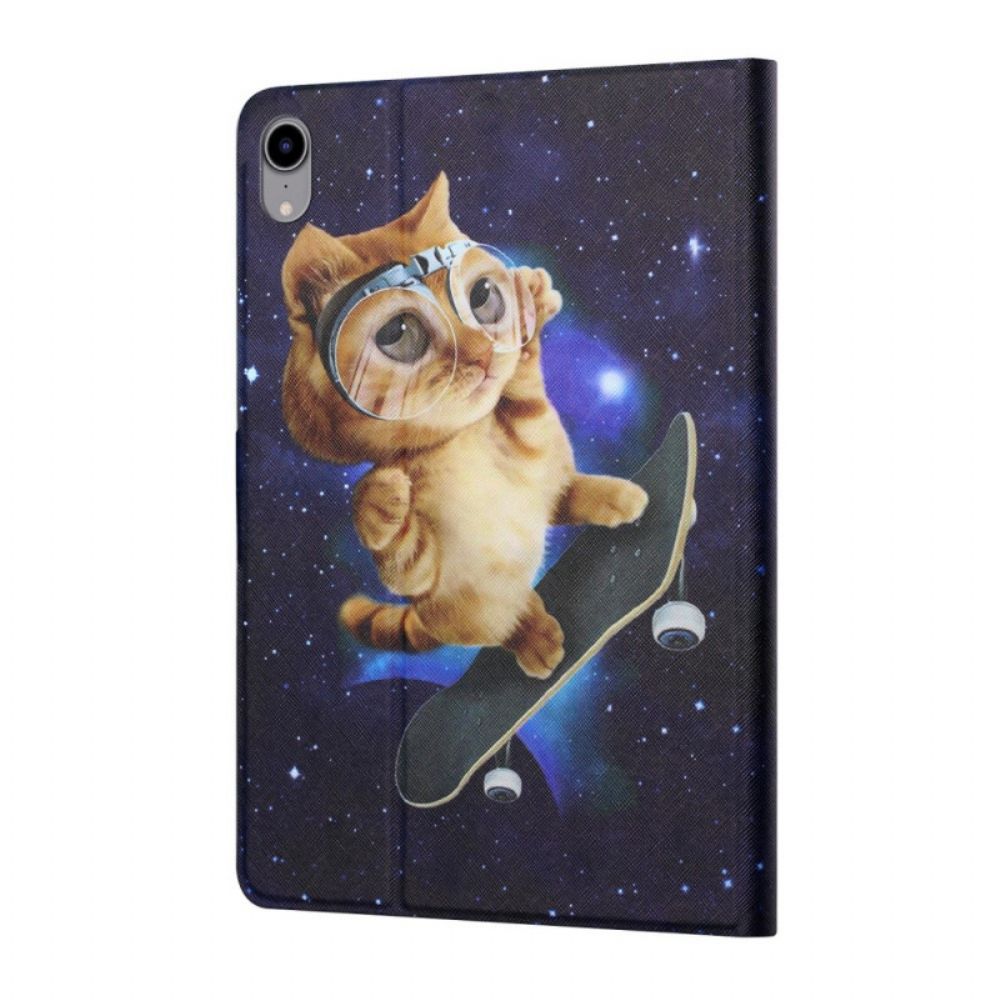 Folio-hoesje voor iPad Mini 6 (2021) Skateboard Kat