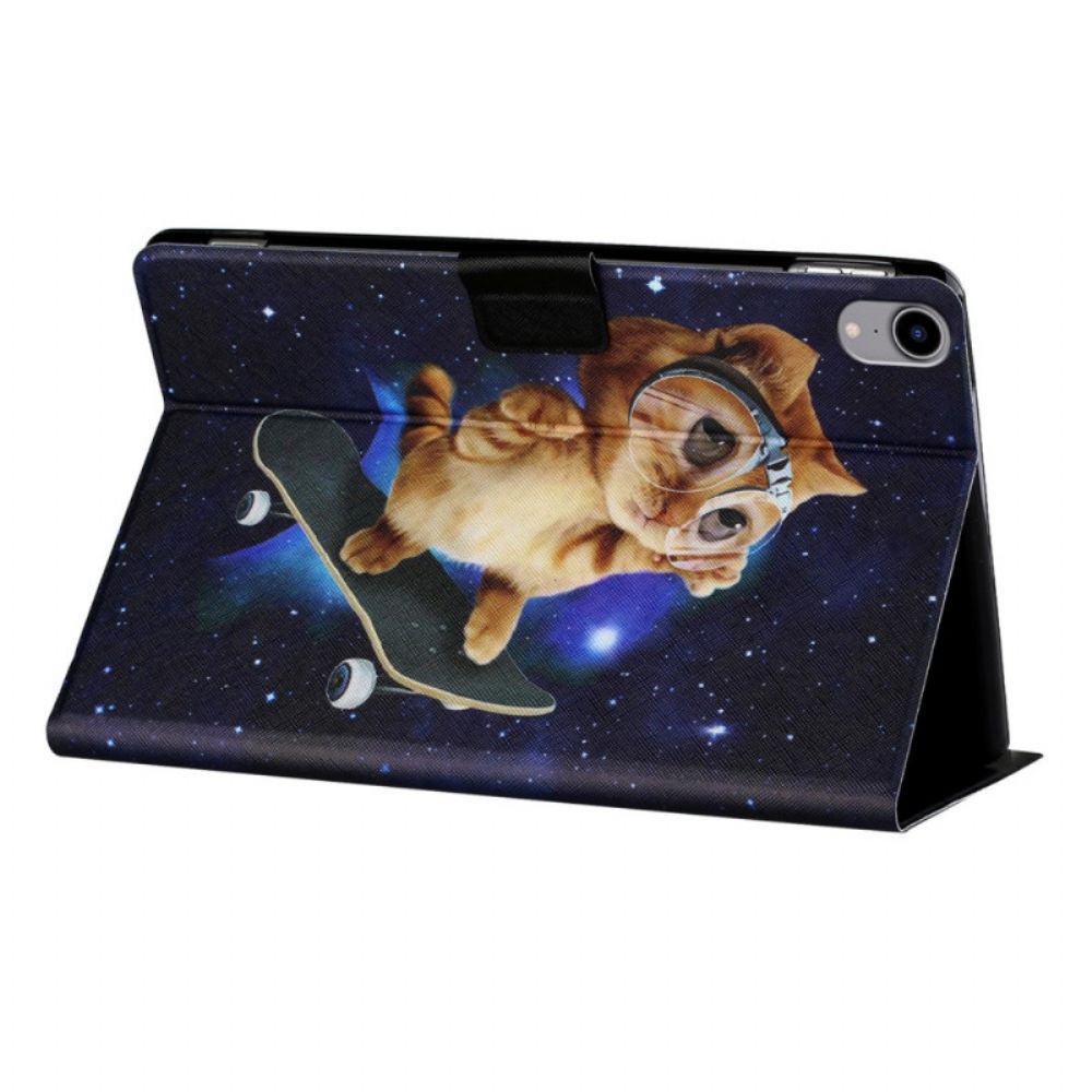 Folio-hoesje voor iPad Mini 6 (2021) Skateboard Kat