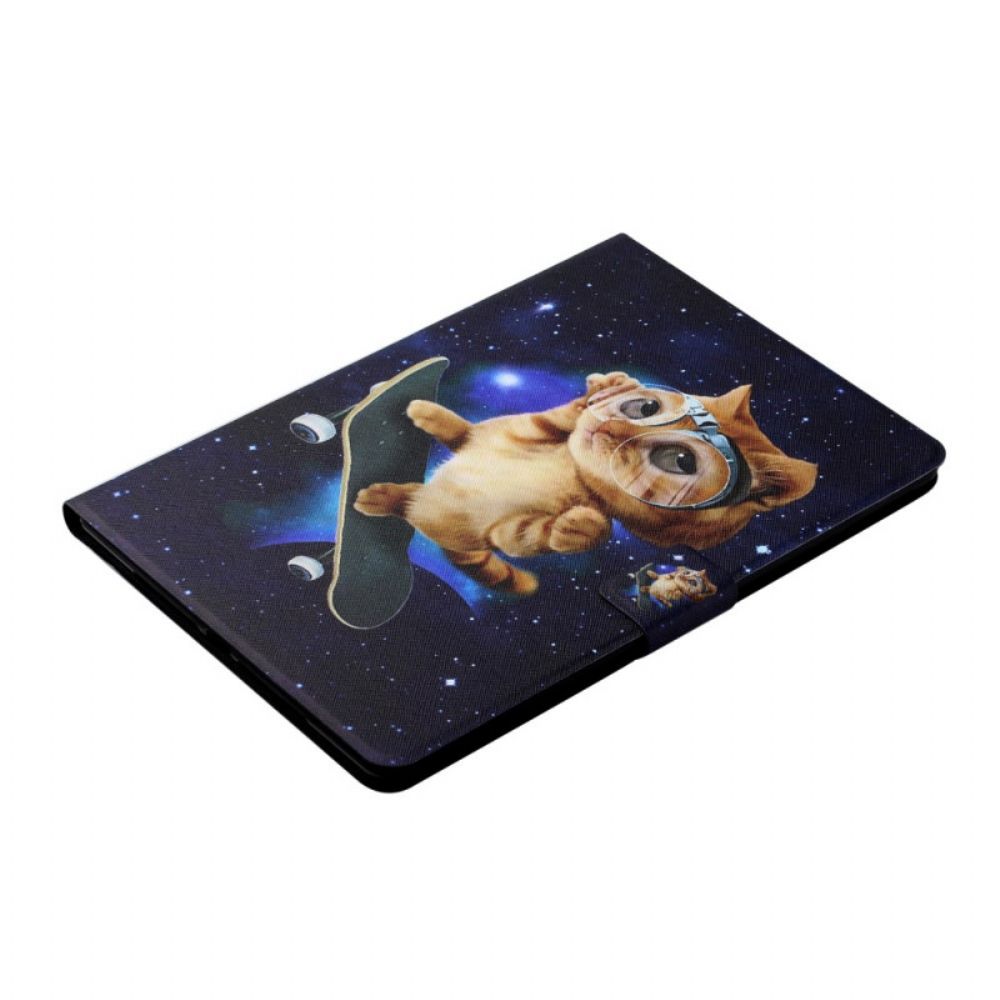Folio-hoesje voor iPad Mini 6 (2021) Skateboard Kat