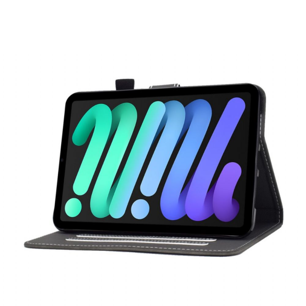 Folio-hoesje voor iPad Mini 6 (2021) Vintage Kunstleer
