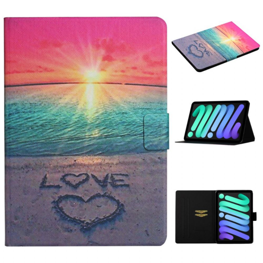 Folio-hoesje voor iPad Mini 6 (2021) Zonsondergang Liefde