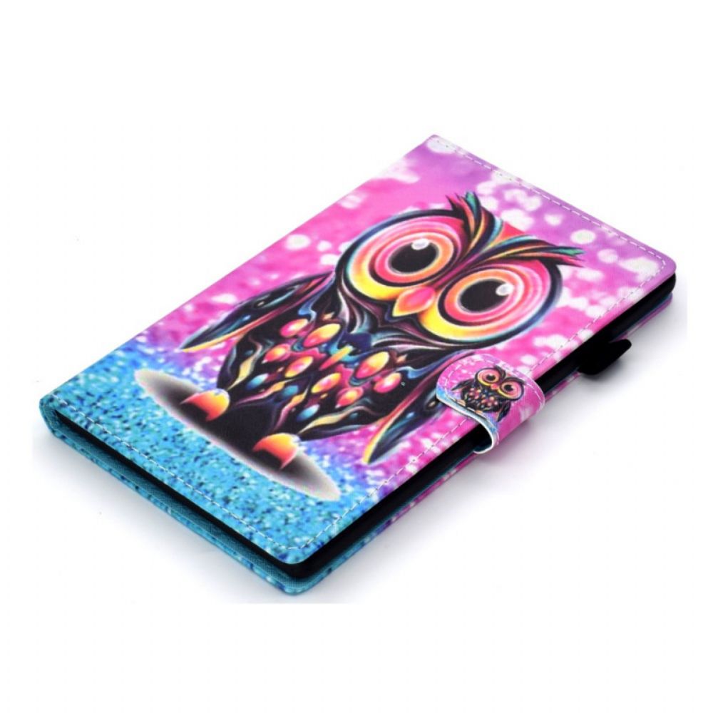Leren Hoesje voor iPad Mini 6 (2021) Gesplitste Uil