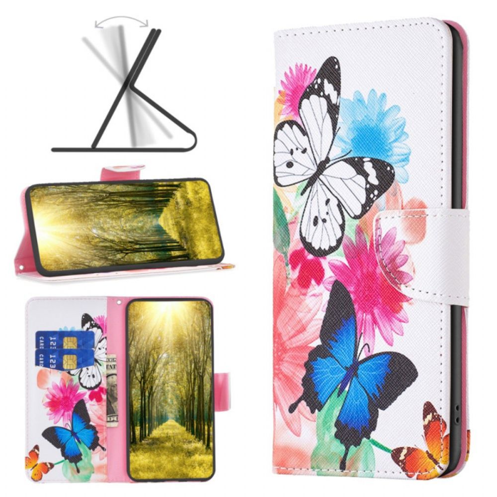 Bescherming Hoesje Realme Note 60x Aquarel Vlinders