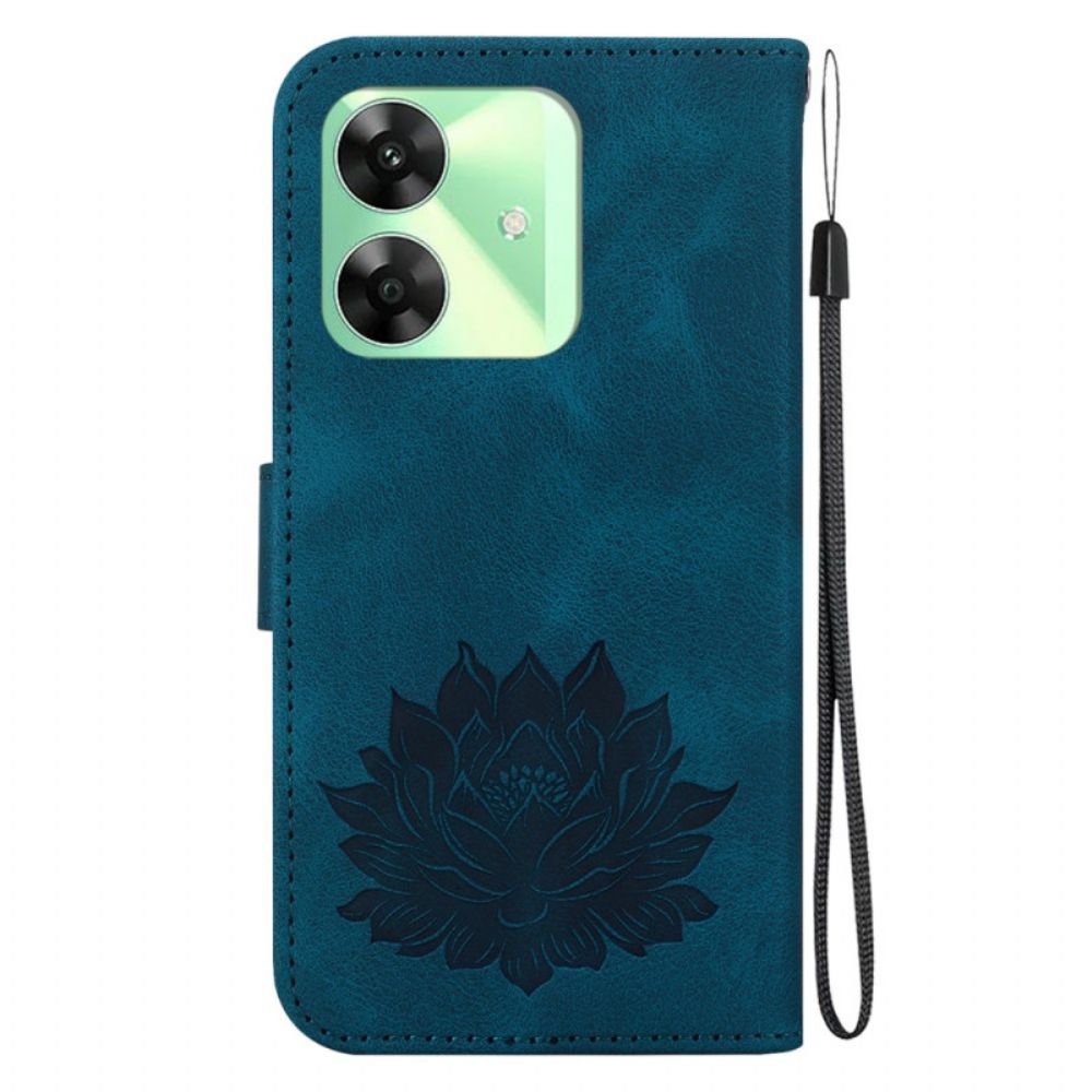 Flip Case Leren Realme Note 60x Lotus