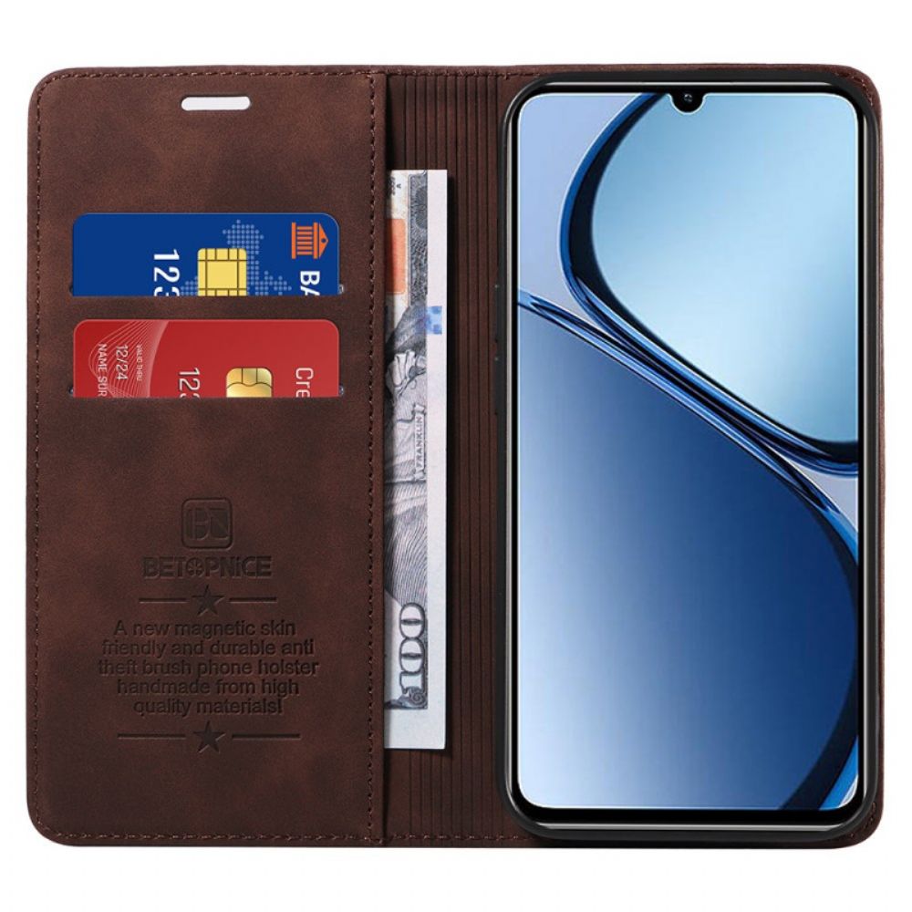Folio-hoesje Realme Note 60x Rfid-blokkering Betopnice Bescherming Hoesje