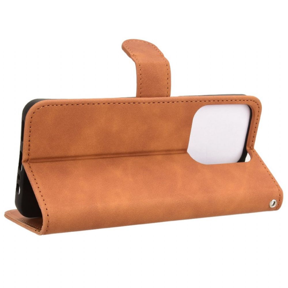 Folio-hoesje Realme Note 60x Telefoonhoesje Suède-effect