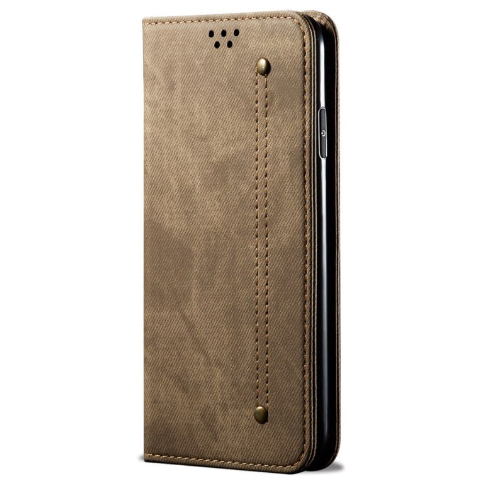 Folio-hoesje Voor Realme Note 60x Denimstof