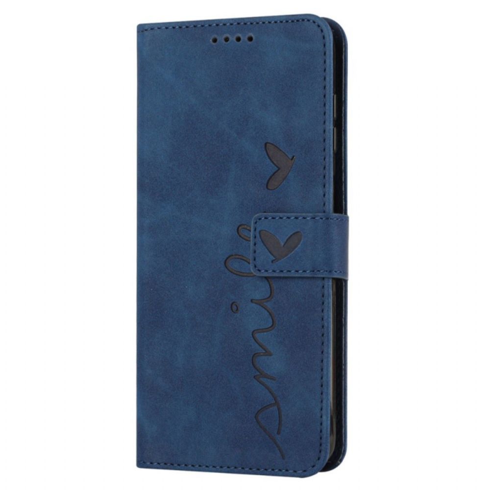 Leren Hoesje Realme Note 60x Bandje Met Glimlach