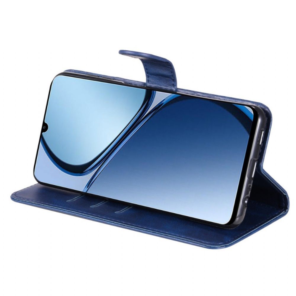 Leren Hoesje Realme Note 60x Etui Met Rits Bescherming Hoesje