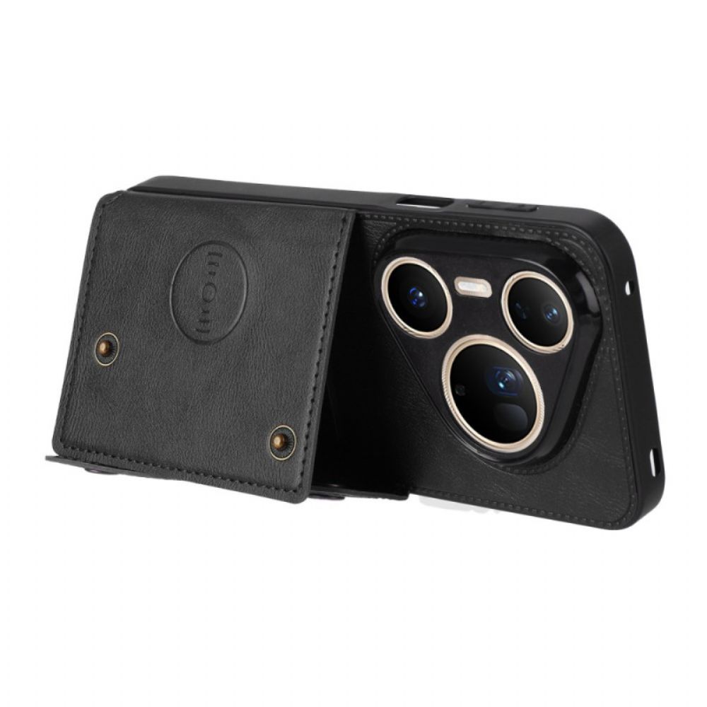 Case Hoesje Huawei Pura 80 Ultra Telefoonhoesje Kaarthouder Met Lederlook