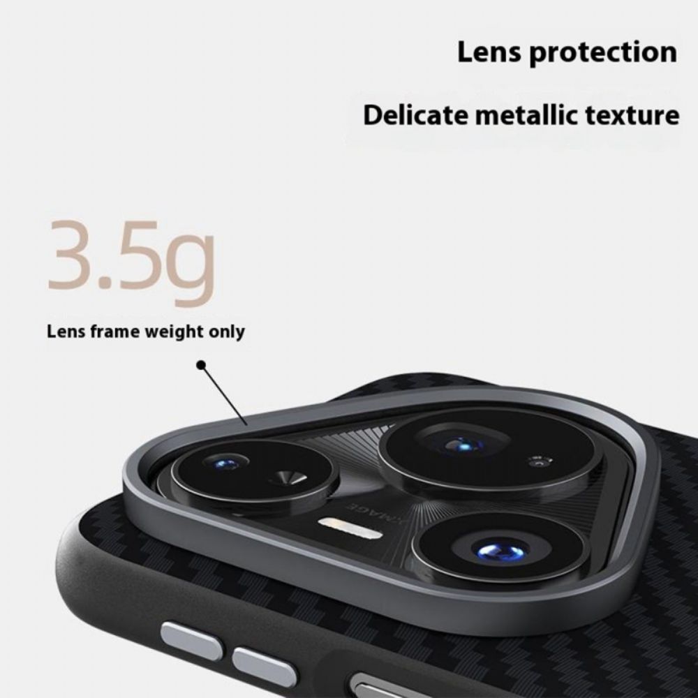 Hoesje Huawei Pura 80 Ultra Magsafe Koolstofvezel Abeel Bescherming Hoesje