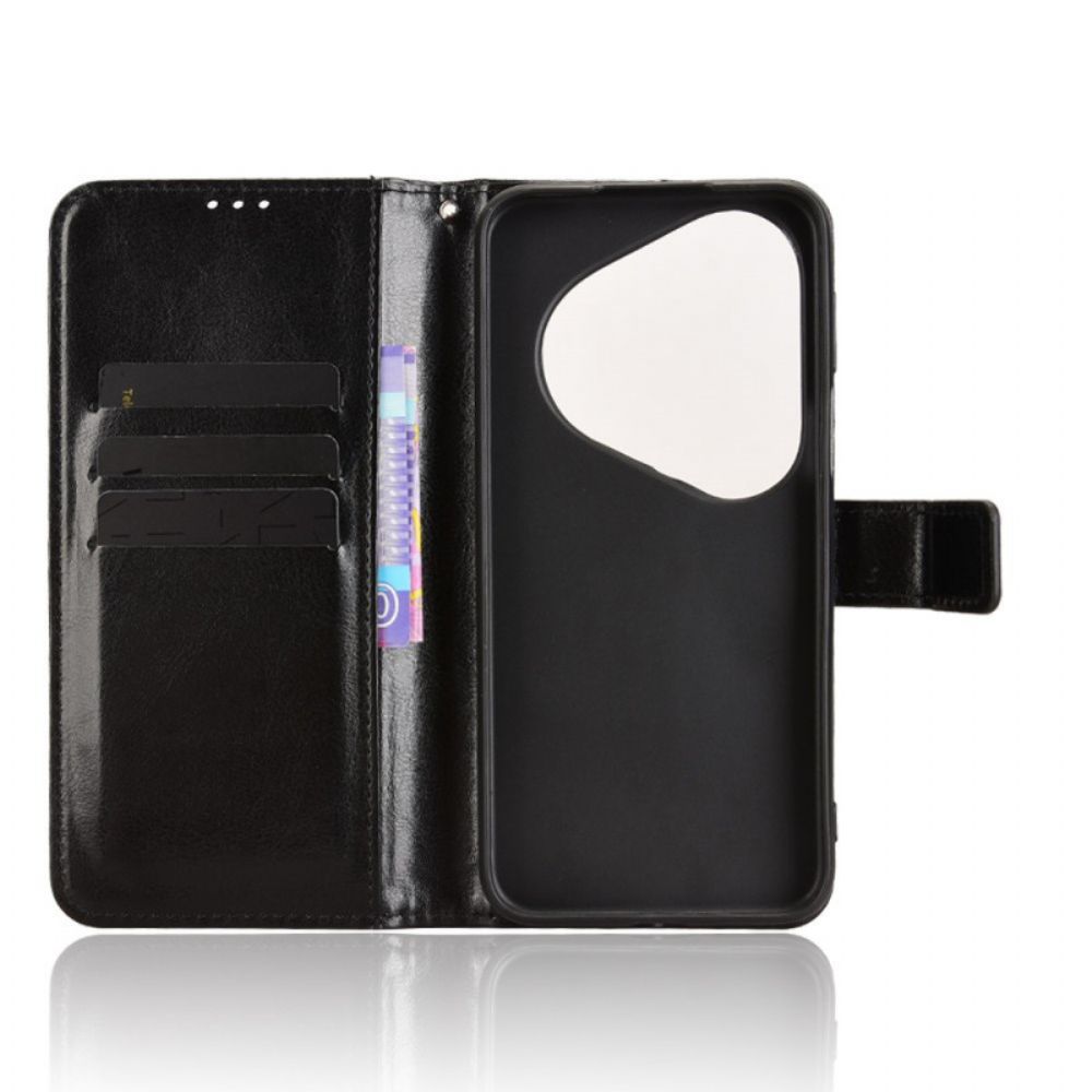 Leren Hoesje Huawei Pura 80 Ultra Flitsend Kunstleer Bescherming Hoesje