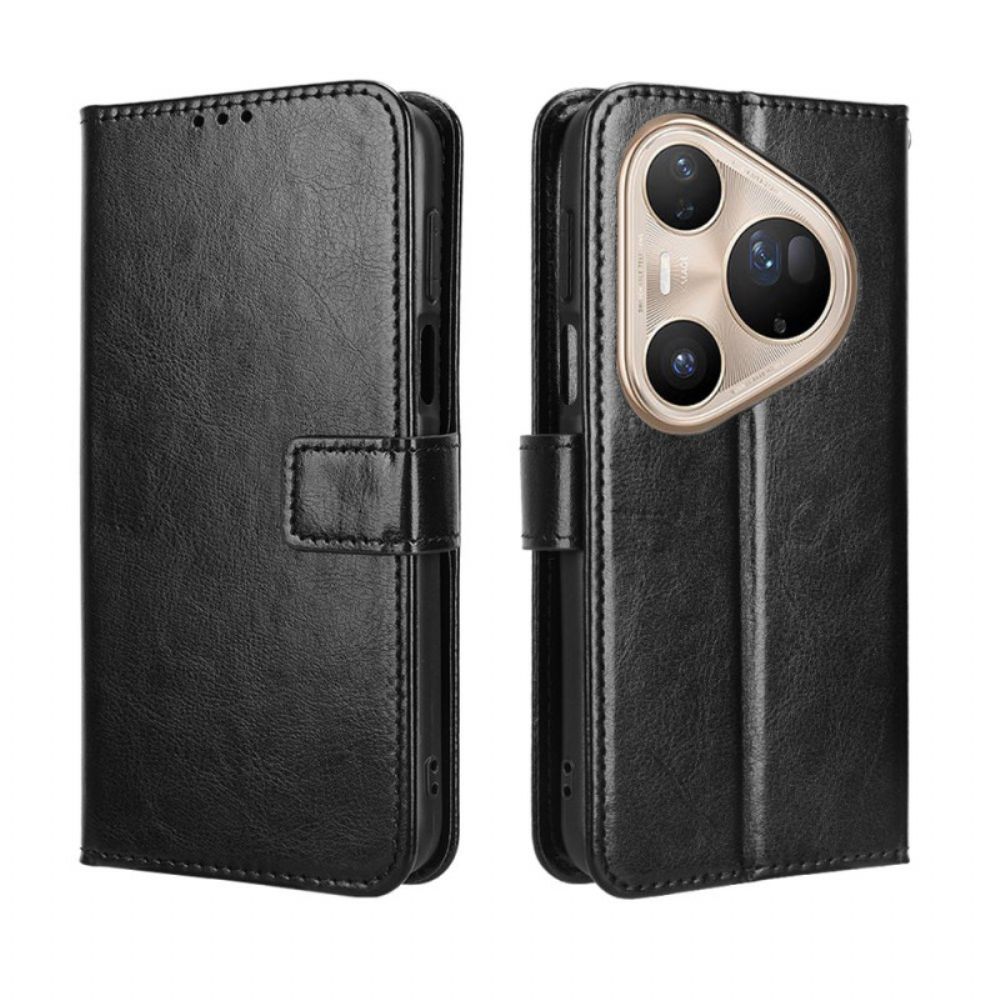 Leren Hoesje Huawei Pura 80 Ultra Flitsend Kunstleer Bescherming Hoesje