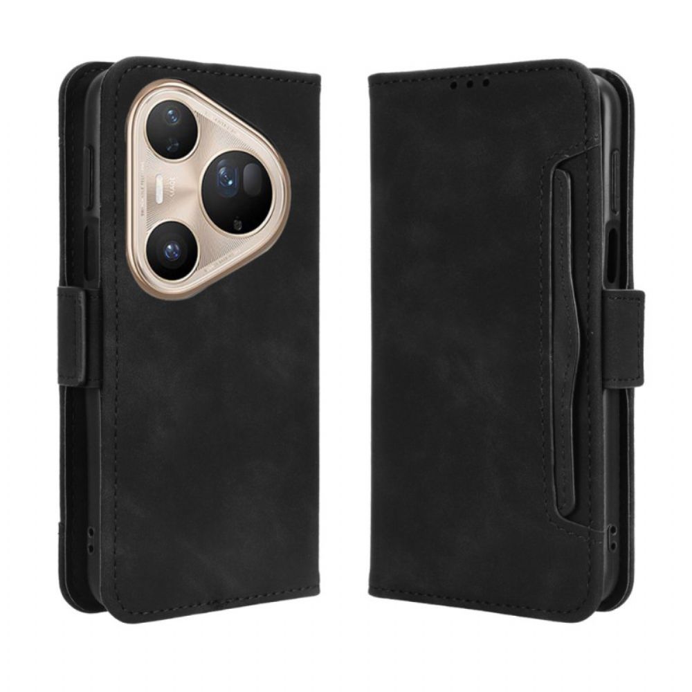Leren Hoesje Huawei Pura 80 Ultra Kaarthouder Bescherming Hoesje
