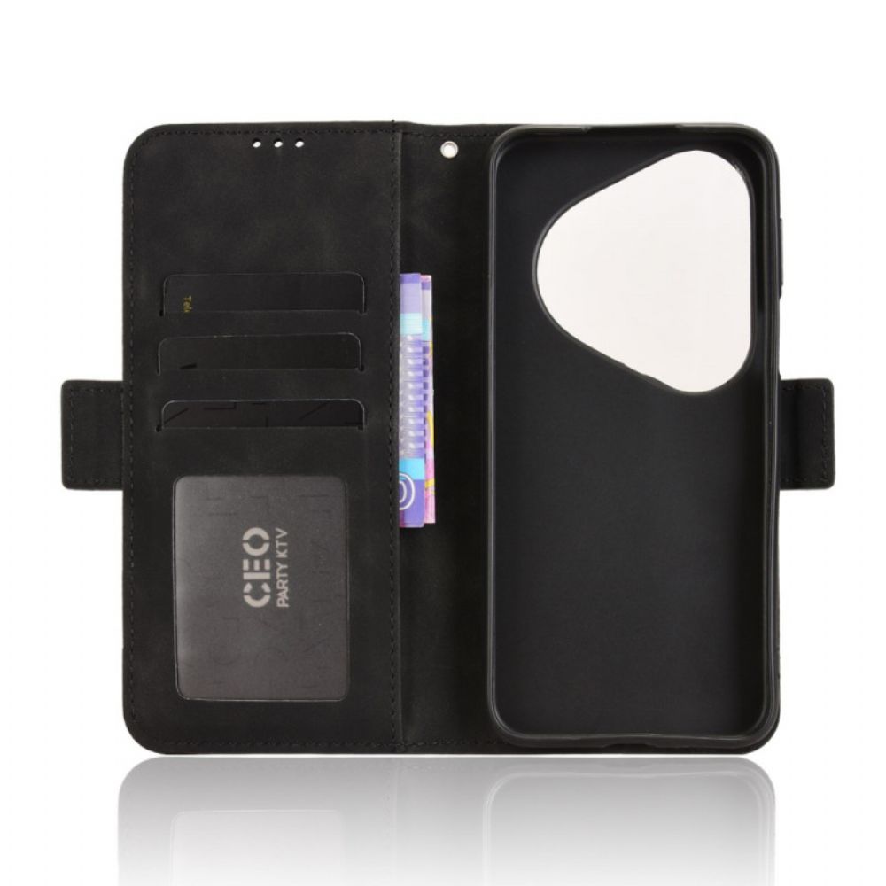 Leren Hoesje Huawei Pura 80 Ultra Kaarthouder Bescherming Hoesje