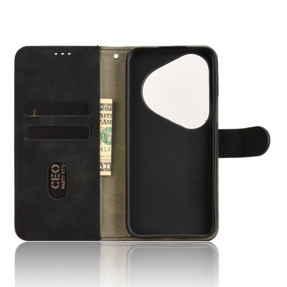 Leren Hoesje Voor Huawei Pura 80 Ultra Suède-effect