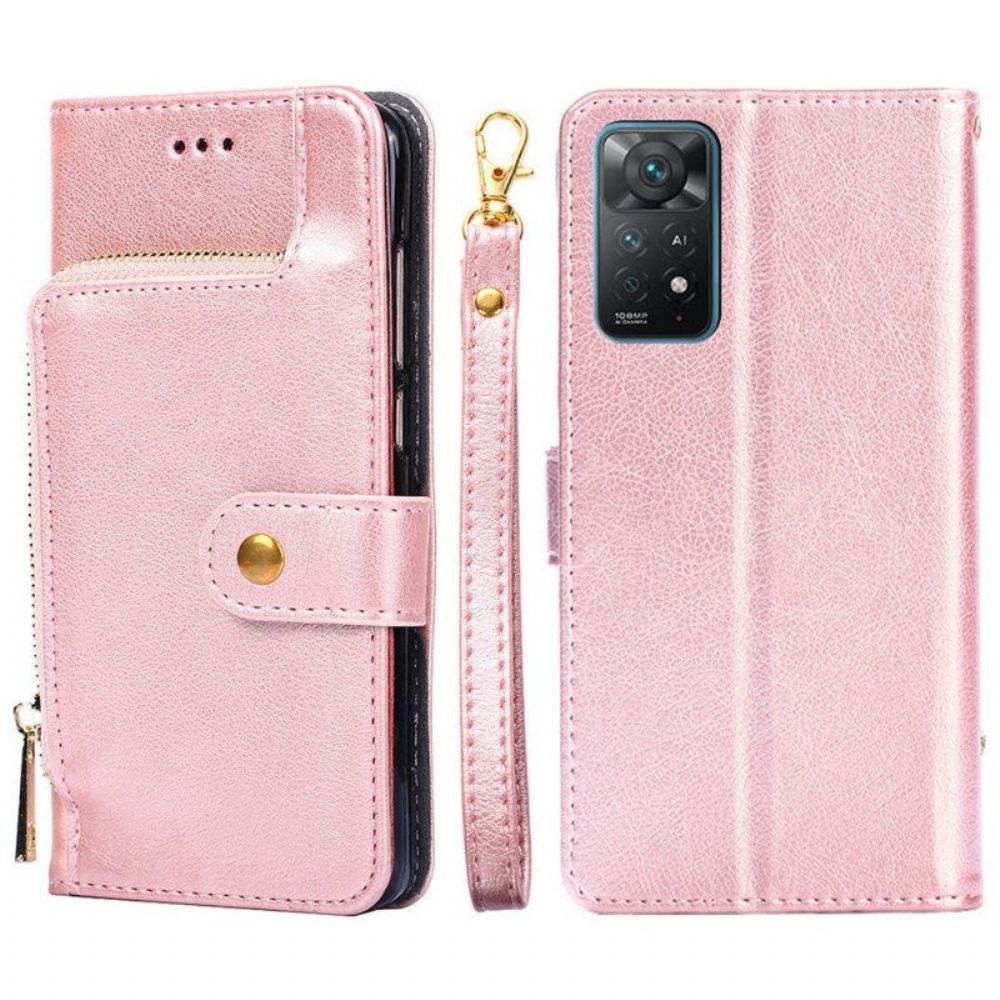 Folio-hoesje voor Xiaomi Redmi Note 11 Pro / 11 Pro 5G Portemonnee En Sleutelkoord Aan De Voorkant