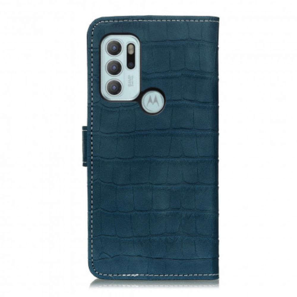 Folio-hoesje voor Moto G60S Krokodillenkracht