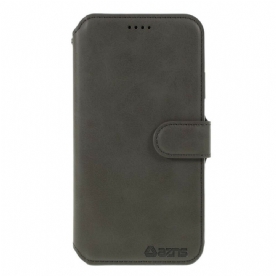 Folio-hoesje voor iPhone 11 Azns Ledereffect