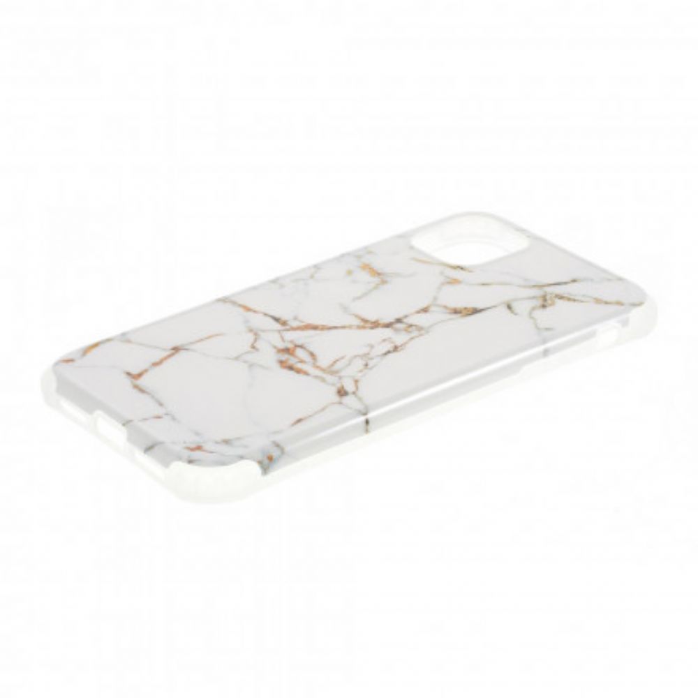 Hoesje voor iPhone 11 Marmer Flexibele Siliconen