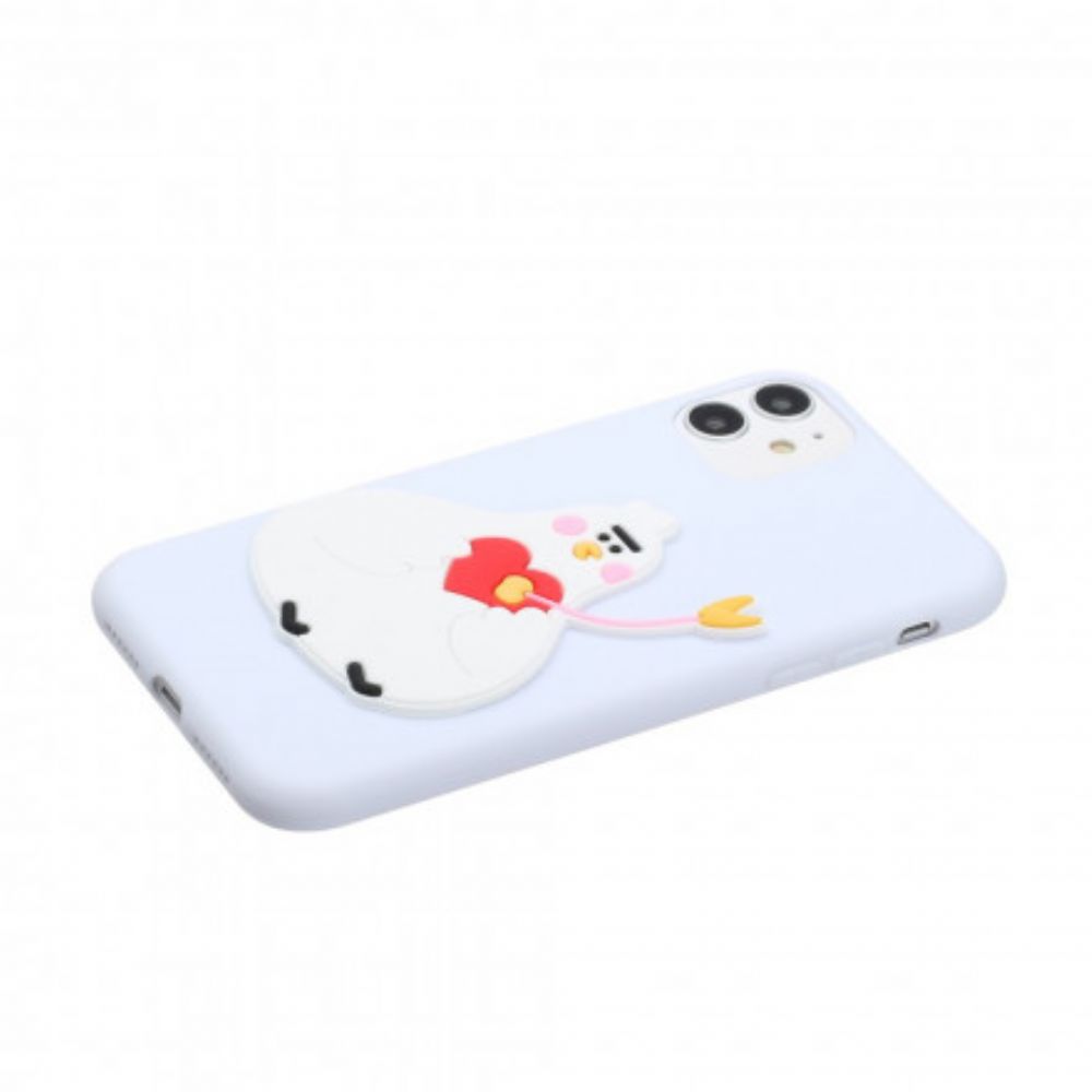 Hoesje voor iPhone 11 Silicone Logo Dierenpret