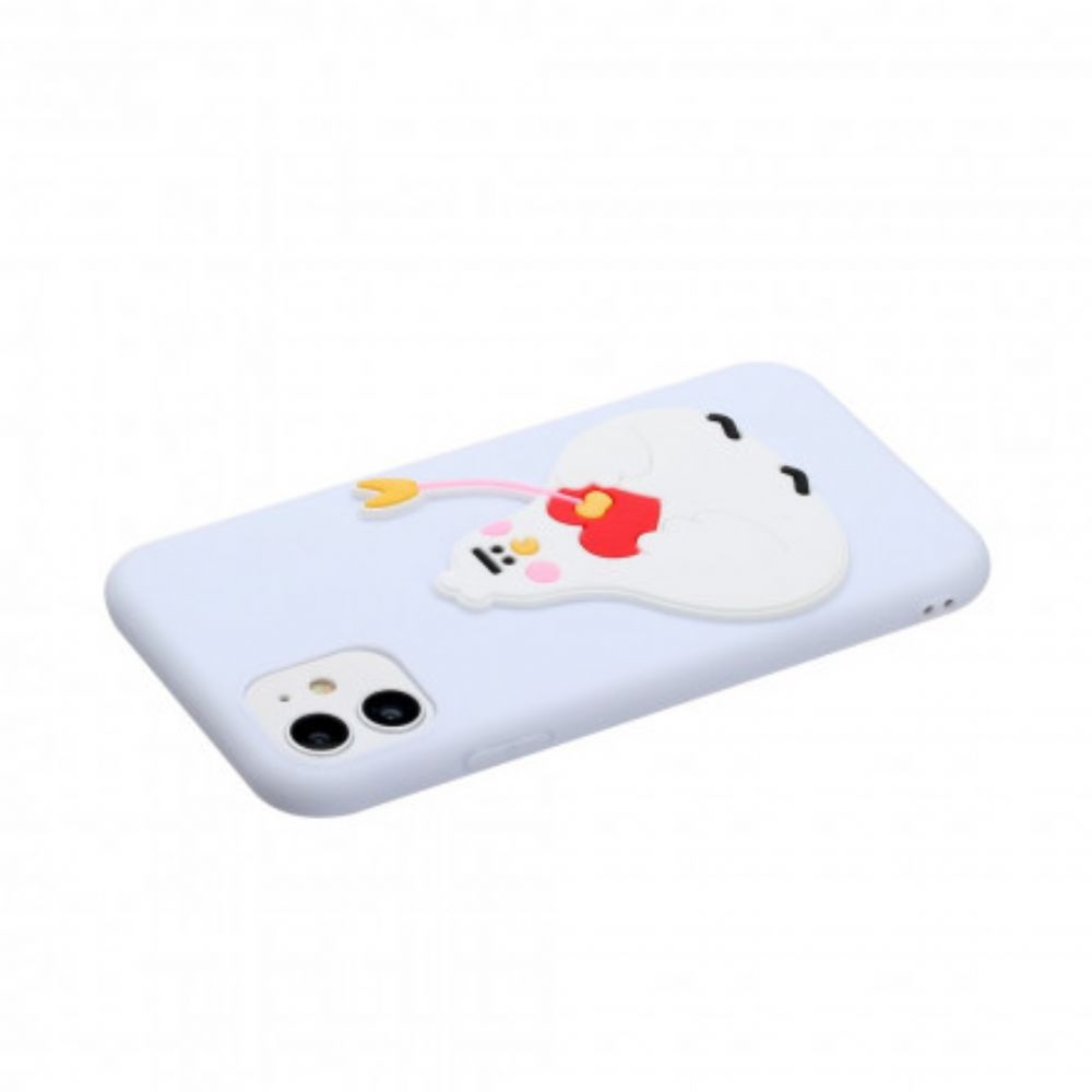 Hoesje voor iPhone 11 Silicone Logo Dierenpret