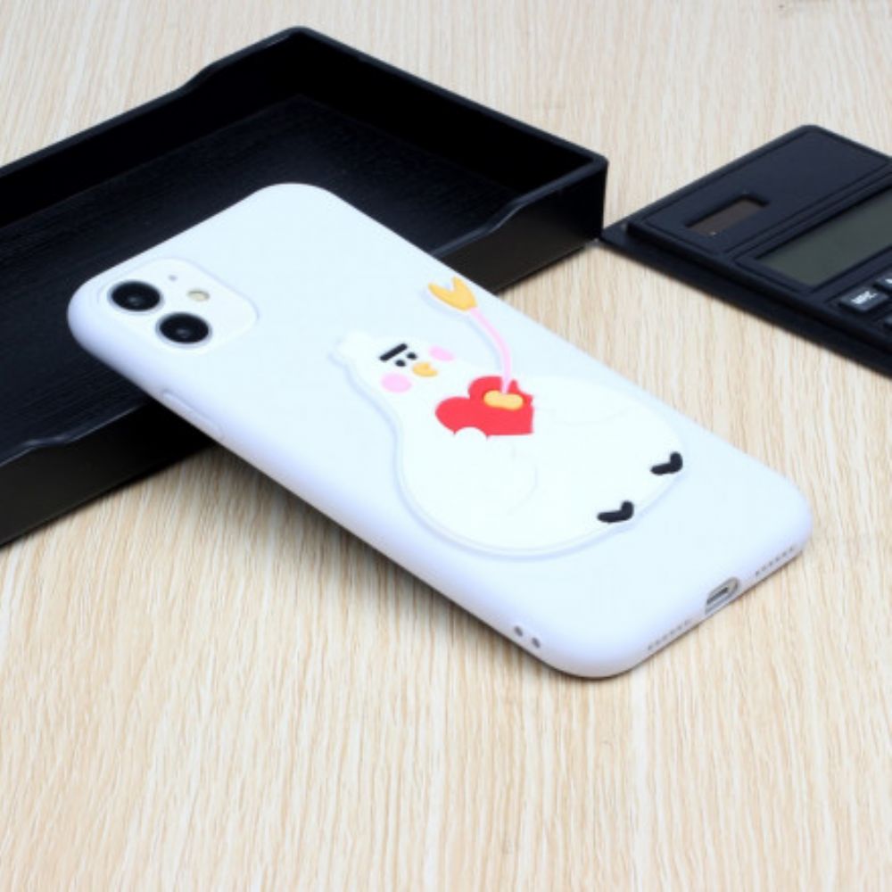 Hoesje voor iPhone 11 Silicone Logo Dierenpret