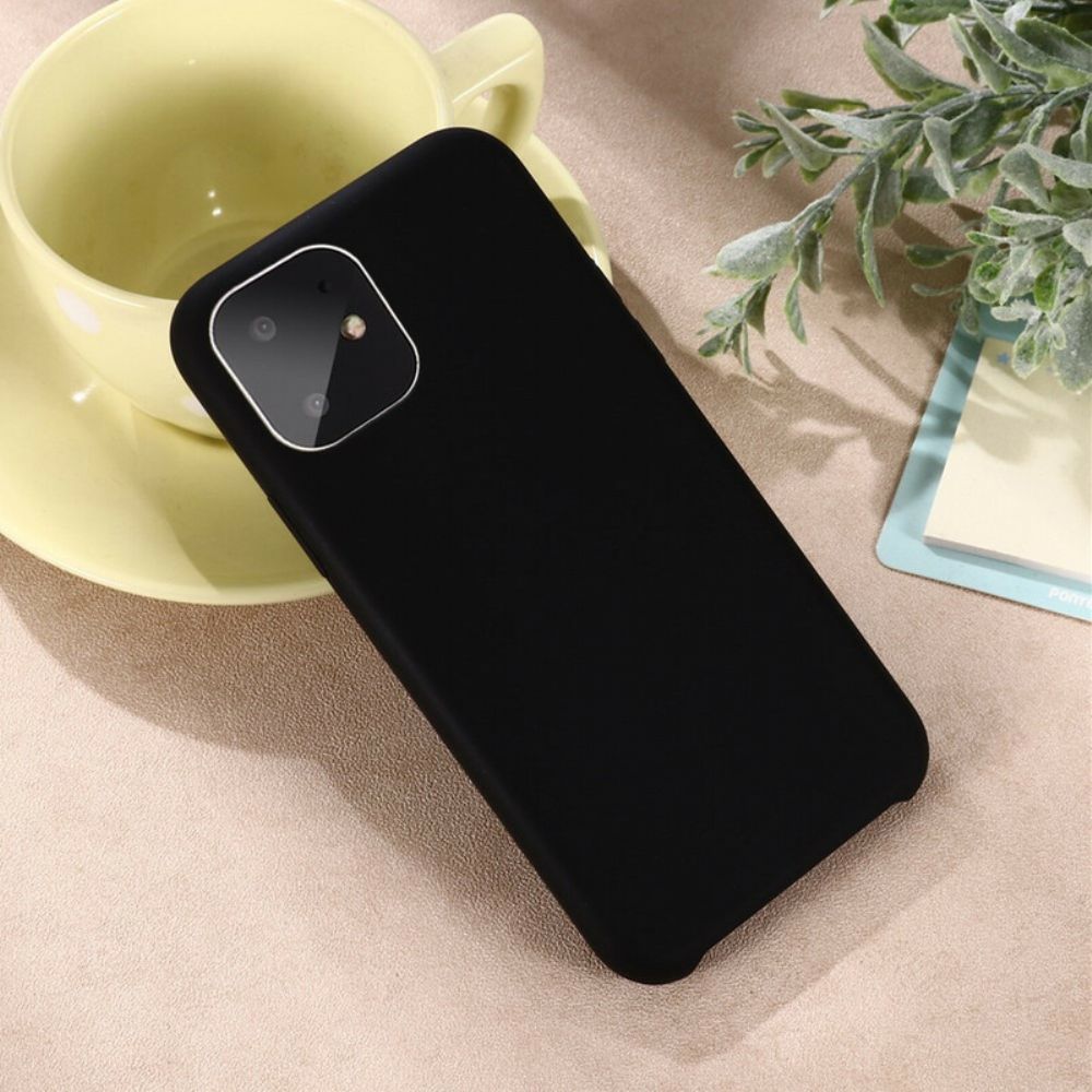 Hoesje voor iPhone 11 Vloeibare Siliconen