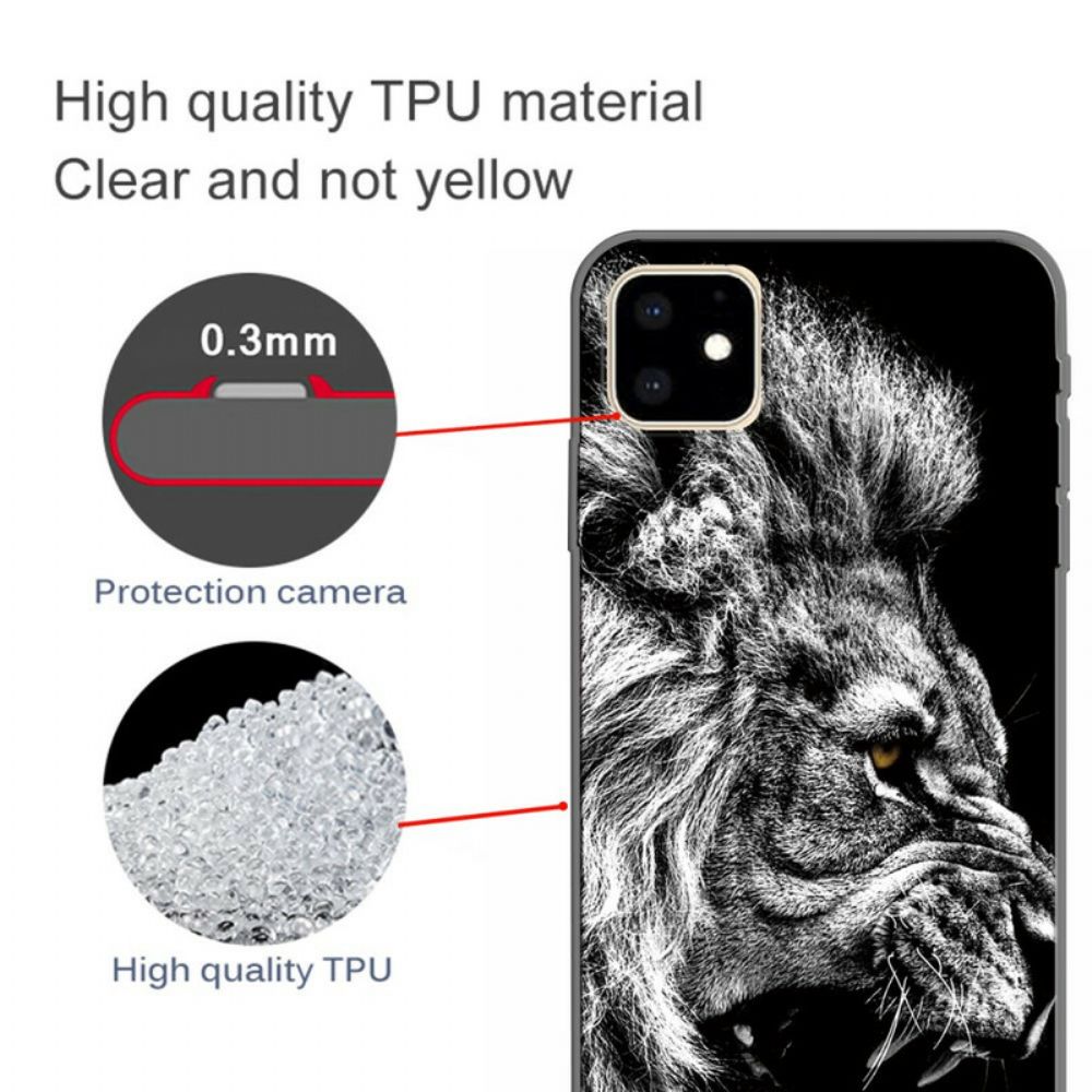 Telefoonhoesje voor iPhone 11 Felle Leeuw