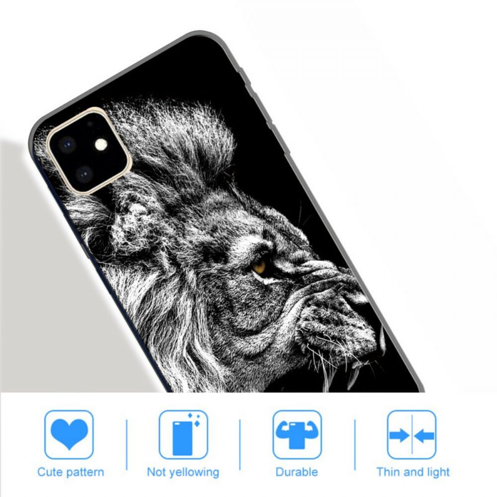 Telefoonhoesje voor iPhone 11 Felle Leeuw