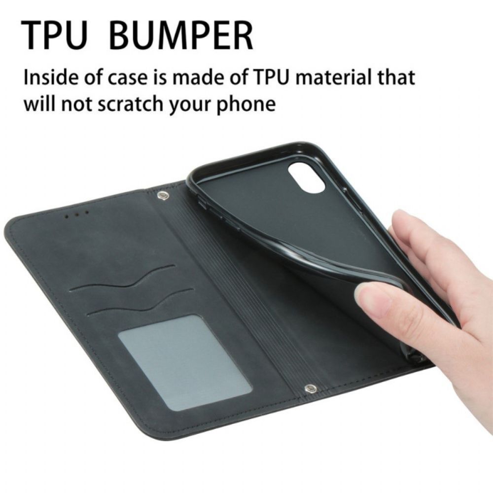 Bescherming Hoesje voor Samsung Galaxy S22 Ultra 5G Folio-hoesje Skin-touch-ontwerp