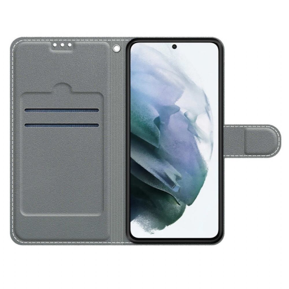 Flip Case voor Samsung Galaxy S22 Ultra 5G Chocolade