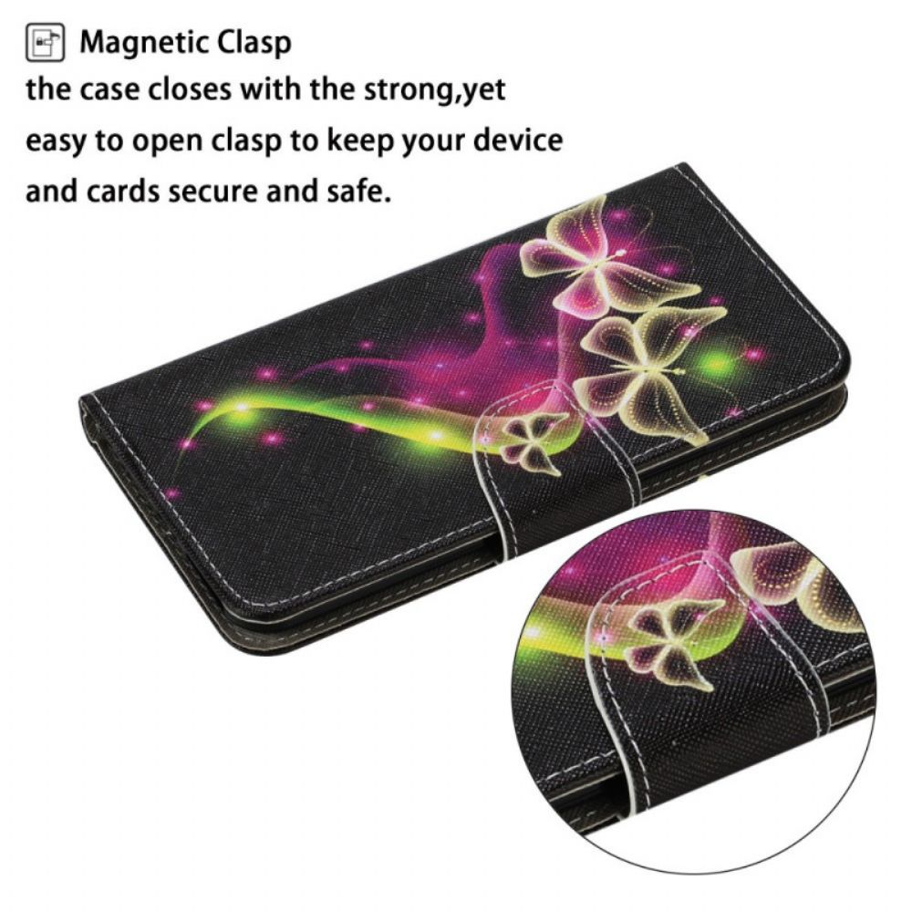Flip Case voor Samsung Galaxy S22 Ultra 5G Magische Vlinders